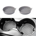 Sous-verre de voiture en silicone souple de 8 cm de diamètre, porte-gobelet antidérapant, étanche, antidérapant et anti-déversement, accessoires intérieurs automobiles universels.