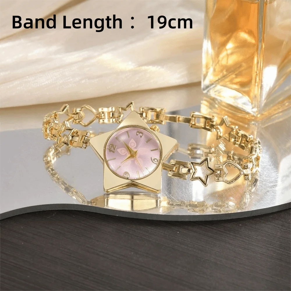 Montre pour femme en alliage, mouvement à quartz, bracelet réglable, style créatif, élégante, accessoire de mode.