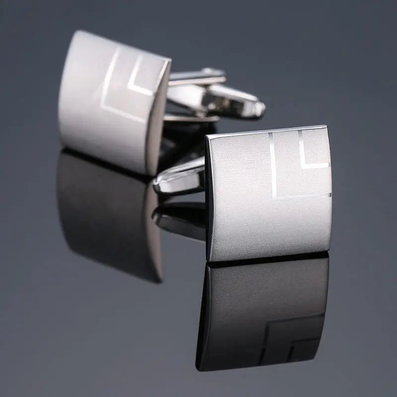 Boutons de manchette originaux de haute qualité pour hommes en cuivre, gravure laser, boutons de manchette de marque pour hommes, accessoires de costume, bijoux de mode