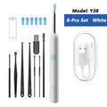 منظف الأذن البصري الذكي HD، عيدان الأذن، منظار الأذن، شحن USB-C، أداة إزالة الشمع بالمنظار، أداة تنظيف الأذن، مجموعة العناية الصحية بكاميرا صغيرة