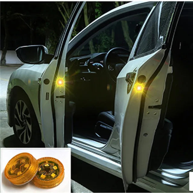 2 pièces sans fil magnétique 5 LED d’avertissement d’ouverture de porte, lumière anticollision pour Hyundai ix35, ix45, ix25, i20, i30, Sonata, Verna, Solaris