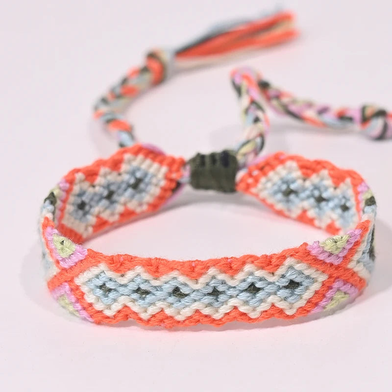 Bracelet d'amitié bohème tressé en corde pour femmes, style plage d'été, bijoux ethniques Nibir