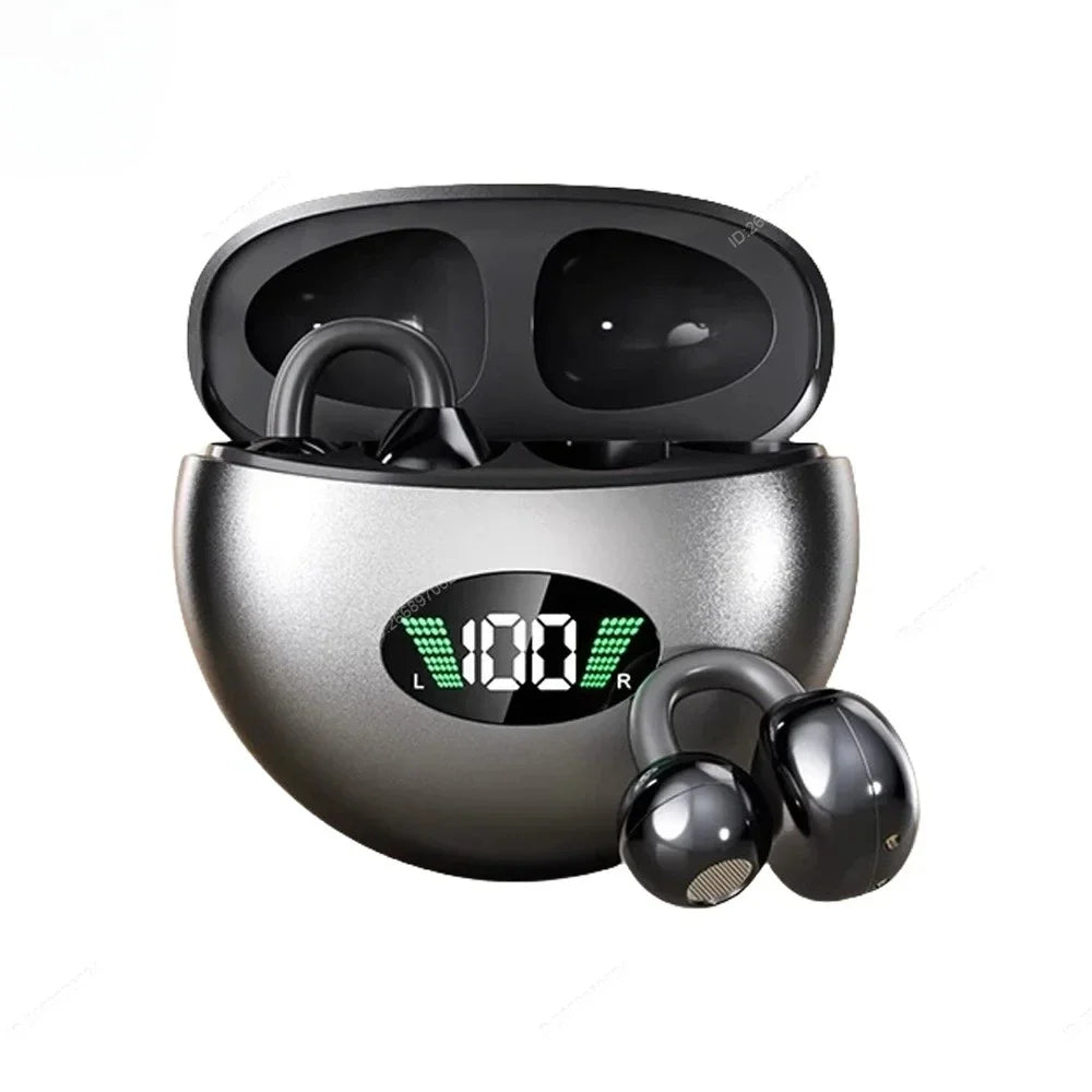 Écouteurs intra-auriculaires à clipser sans fil Bluetooth Qualité sonore longue autonomie Parfaits pour le sport Casque avec microphone