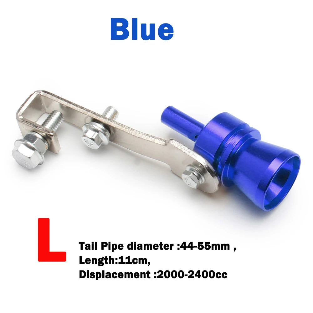 1 Sifflet Turbo, Sifflet d'Échappement Universel Turbo, Le Booster de Son Convient à la Plupart des Voitures, Berlines et Camions