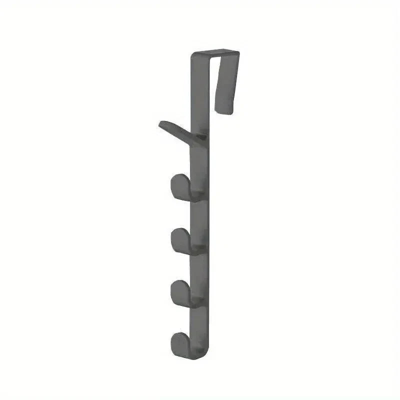 1 support de cintre pour vêtements à accrocher à la porte de la chambre à coucher, organisateur de rangement en plastique pour la maison, crochets de support de sac à main pour sacs et tringles