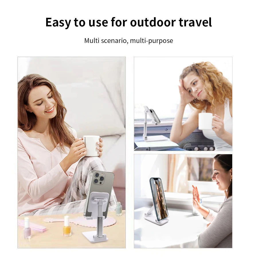 Support de téléphone de bureau pour tablette, support paresseux réglable et flexible pour iPhone 17 16 15 14 Samsung Xiaomi
