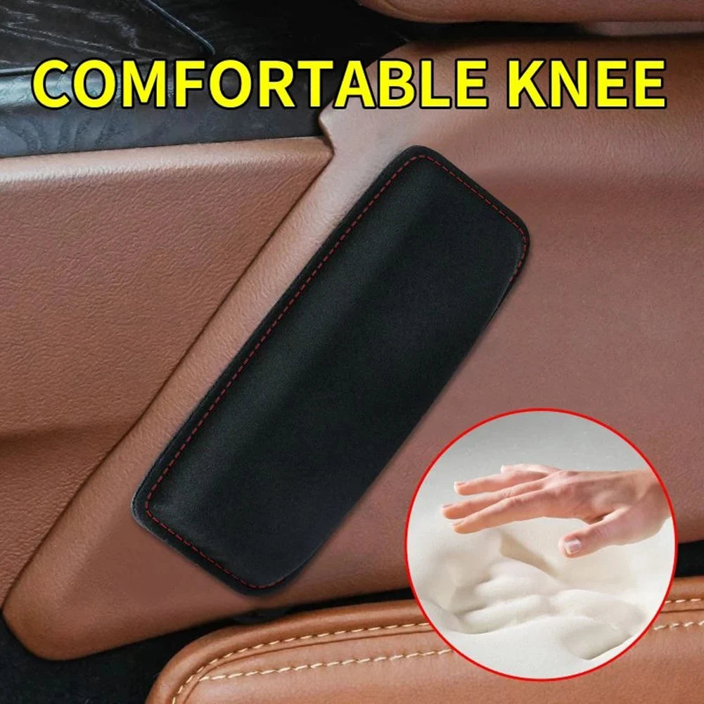 Suede Car Pillow Car Knee Pad Auto Cushion Comfortable Elastic Memory Foam Leg Pad Thigh Support Interior Accessories