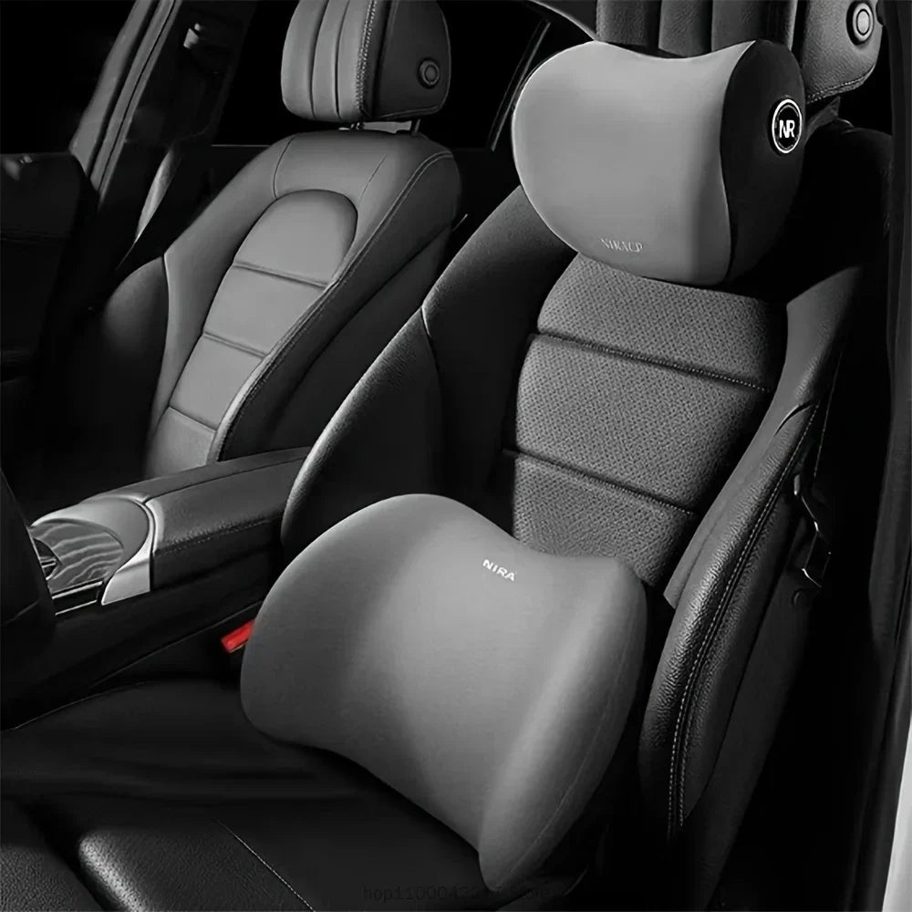 Support lombaire de voiture, protection de la taille, coton à mémoire de forme respirant, appui-tête universel toutes saisons, coussin de protection du cou