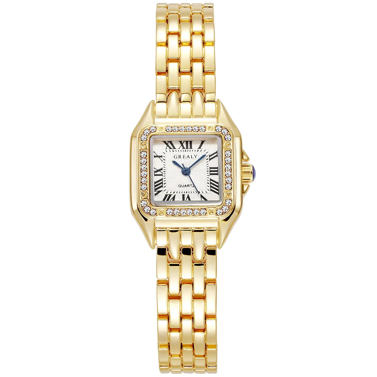 Montre Femme Luxe Léger Marque Affaires Or Acier Inoxydable Montres Quartz Mode Dames Horloge Bracelet Montre-bracelet Féminine