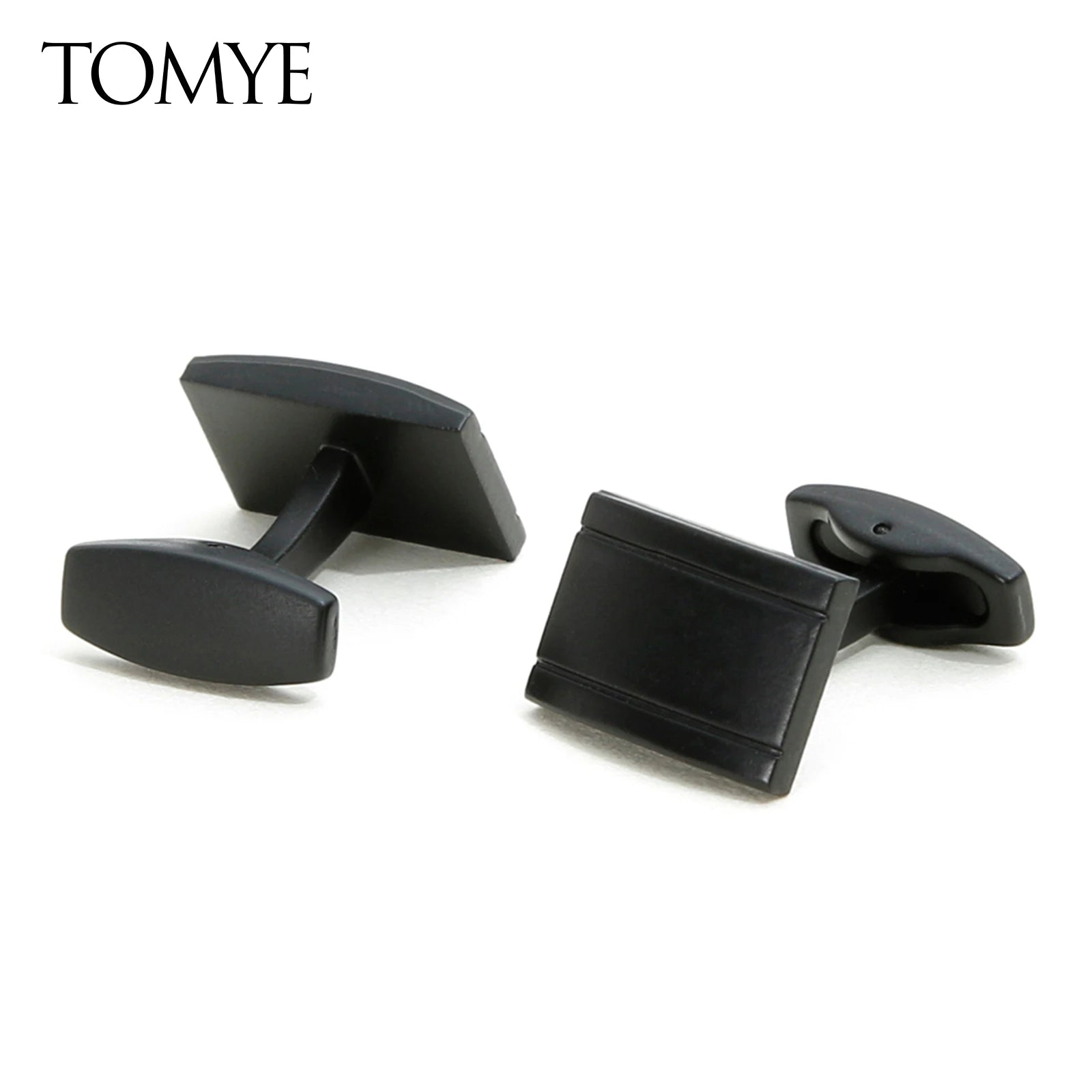 Boutons de manchette homme 2022 TOMYE XK22S055 décontractés personnalisés mode rond noir formel boutons de manchette chemises habillées cadeaux de mariage