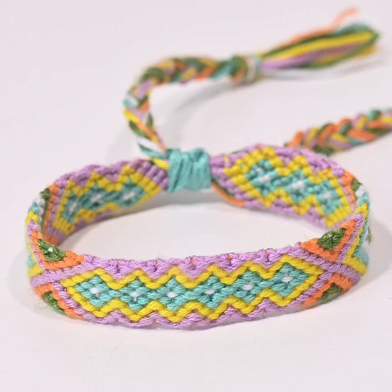 Bracelet d'amitié bohème tressé en corde pour femmes, style plage d'été, bijoux ethniques Nibir
