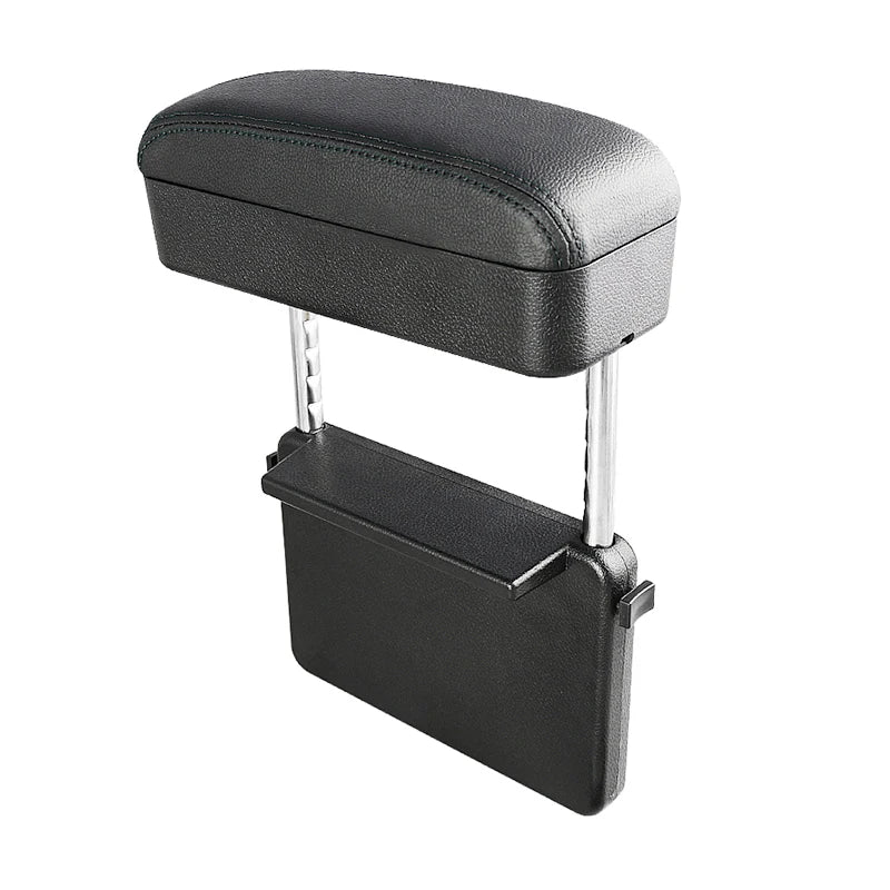 Boîte d'accoudoir de voiture, support de coude réglable, organiseur d'espace de siège, coussin compatible avec voitures, SUV, camionnettes, confort de conduite ergonomique