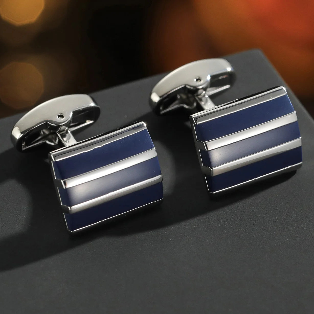 Nouveaux Boutons de Manchette Pour Hommes Carrés Ronds Chemise d'Affaires Boutons de Manchette Cadeaux pour Invités de Mariage Meilleur Cadeau pour Mari Bijoux