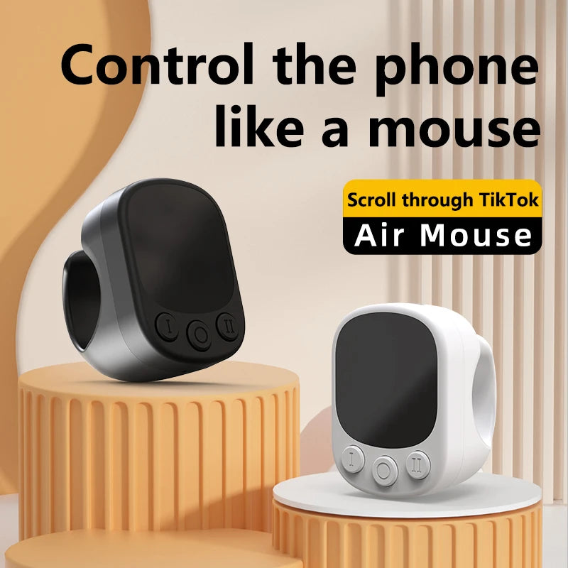 Bague de défilement TikTok Télécommande Tactile Déclencheur d'appareil photo Bague de souris pour le contrôle de courtes vidéos Compatible avec iPhone iPad