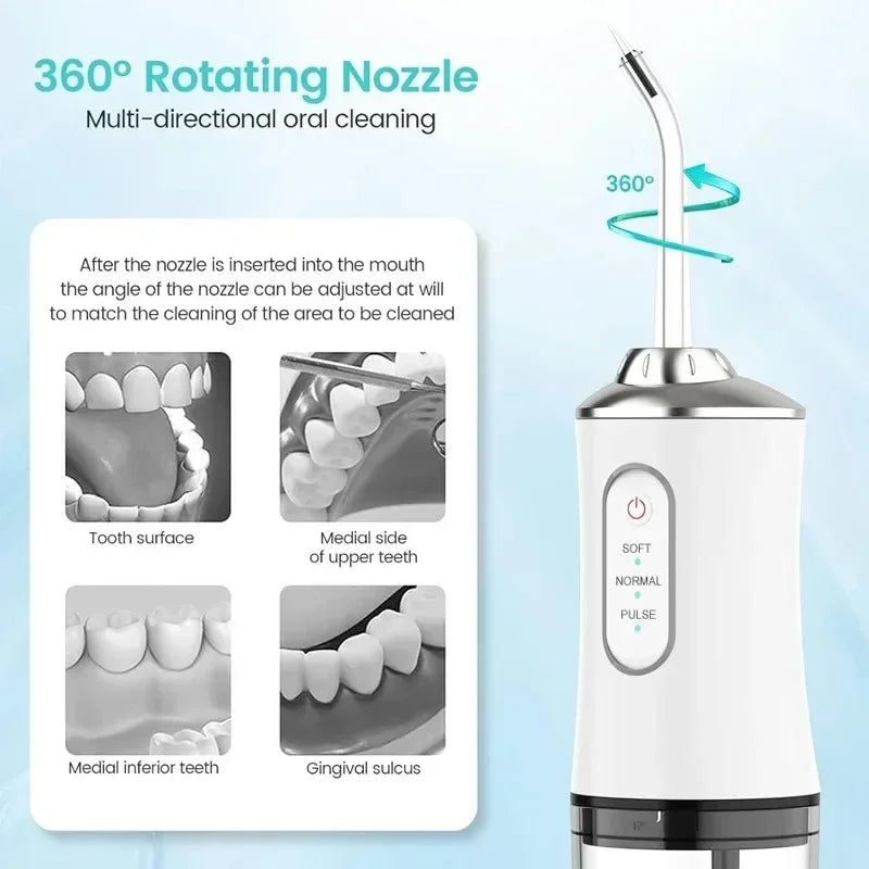 Hydropulseur Dentaire Portable Waterpik Blanchiment Laser Brosse à Dents Distributeur Lavage Soie Dentaire Hydropulseur Pour Dents