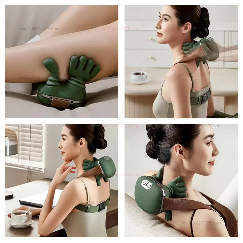 Nouvel appareil de massage pour les épaules et le cou, appareil de massage pour le cou, appareil de massage automatique pour les doigts (sans chauffage)