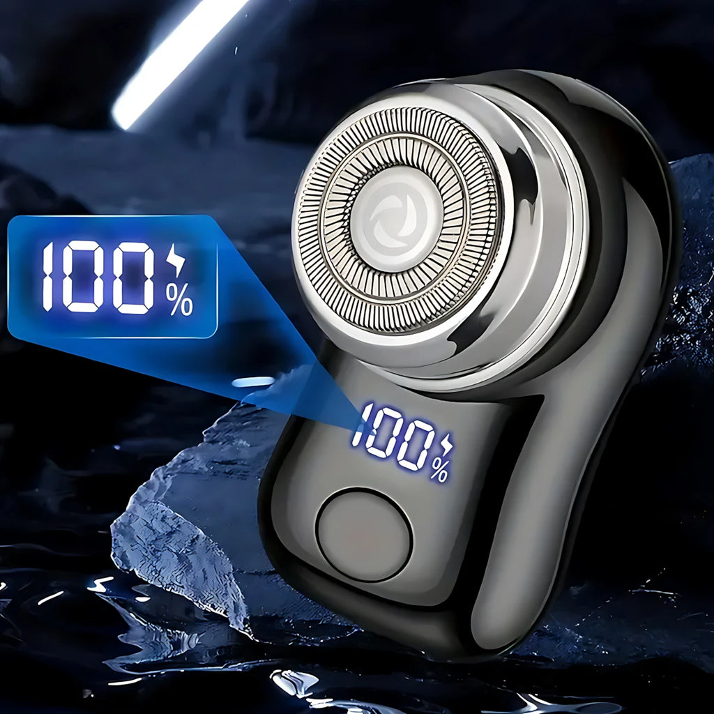 Rasoir Électrique Barbe Homme, Rasoir Spirale en Acier Inoxydable, Rechargeable par USB, Fonction de Rasage Net, 1 Niveau, 1 Rasoir, Autonomie de la Batterie.