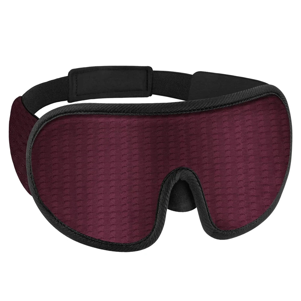Masque de sommeil oculaire 3D Contour adapté aux dormeurs latéraux -100% Occultant Doux et sans stress - Convient pour les siestes de voyage et le yoga