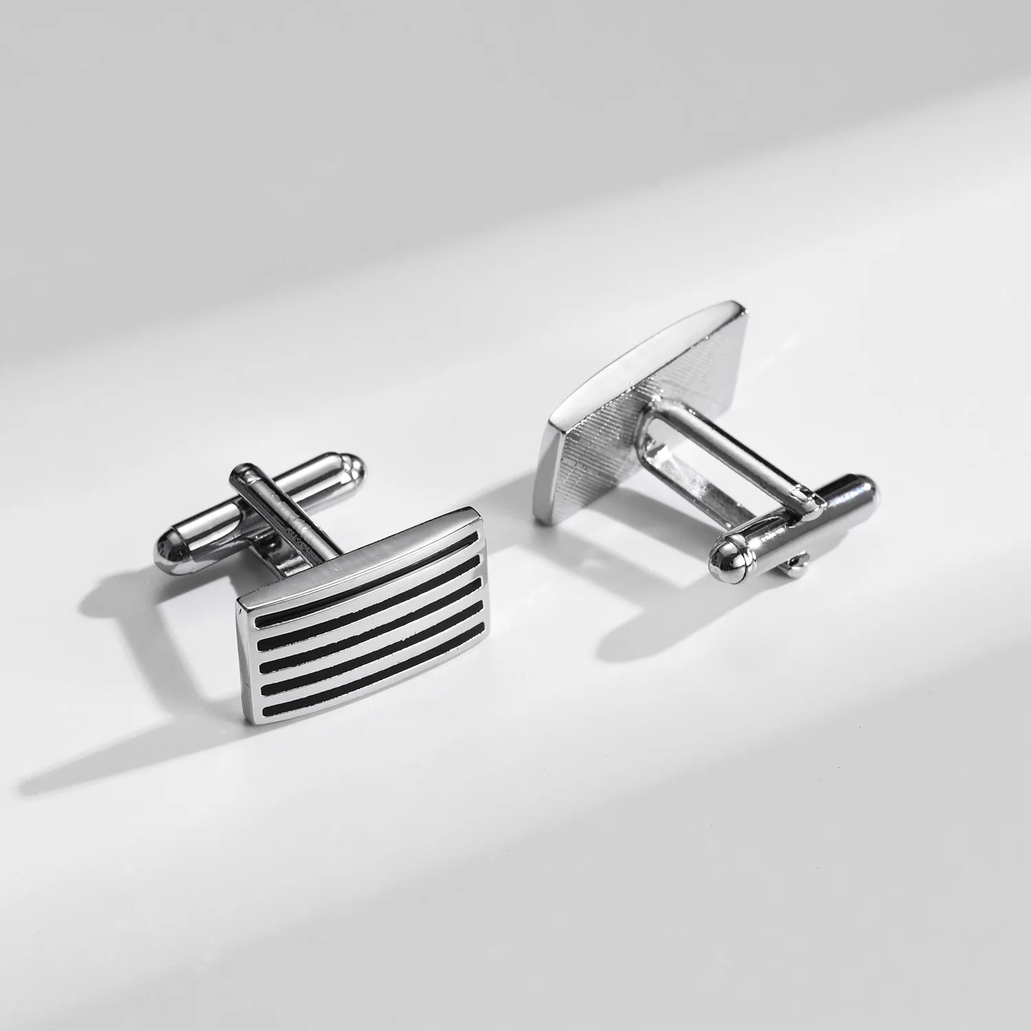 1 Paire Boutons De Manchette Carrés En Cuivre Et Pinces À Cravate Pour Hommes, Cadeaux De Mariage De Luxe, Bijoux De Mode, Poignets Pour Hommes