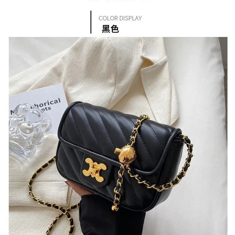 Sacs à main Tendance Explosions Fée Verte Losange Petite Chaîne Parfumée Sac à Bandoulière Style Niche Haute Qualité Sac à Main Joker