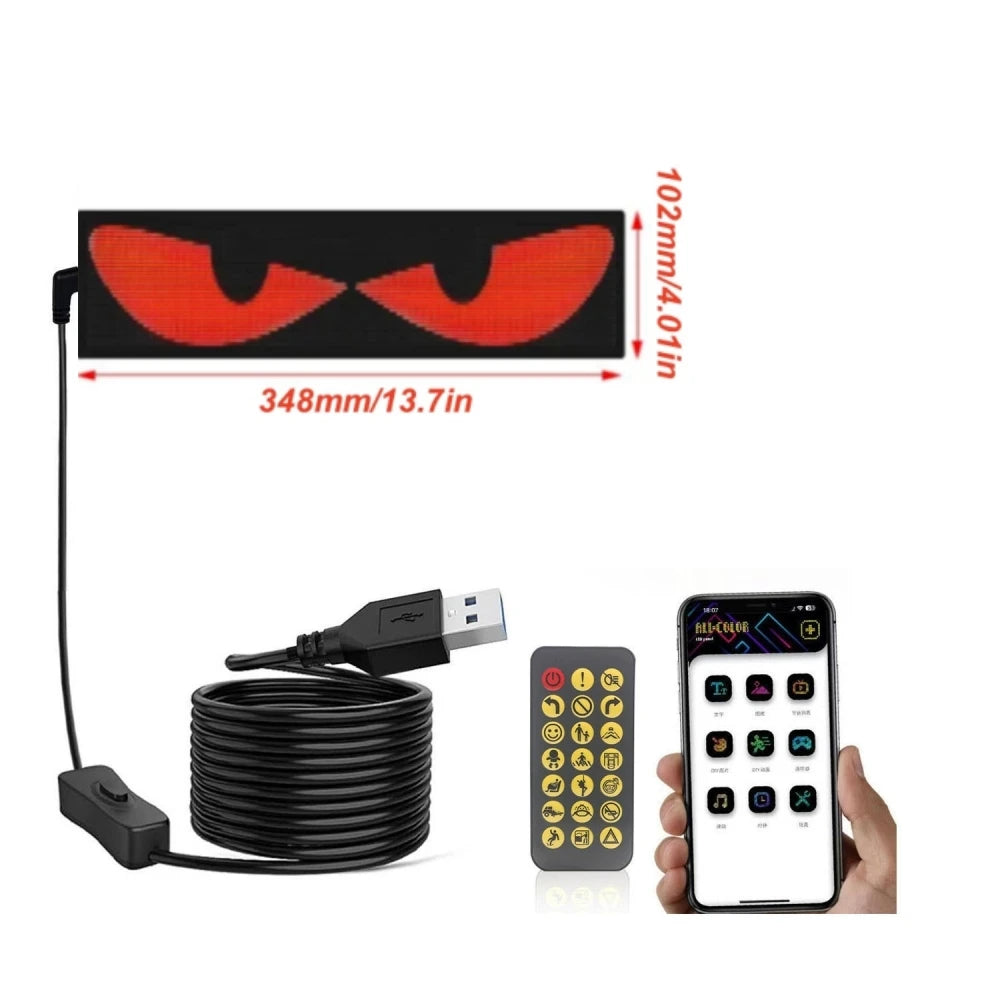 Écran Flexible LED Pare-Brise Voiture Yeux LED Matrice Pixel Panneau d'Affichage Yeux Maléfiques Écran LED Pour Le Pare-Brise de Voiture
