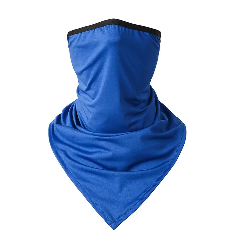Cache-cou UV rafraîchissant pour l'été, masque de protection solaire avec boucles d'oreilles pour le cyclisme, la randonnée, les sports de plein air, séchage rapide, bandana respirant