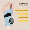 Masseur de poignet électrique sans fil EMS 10 modes de vibration Soulagement de la fatigue musculaire des mains Massage Rechargeable USB Attelle de poignet