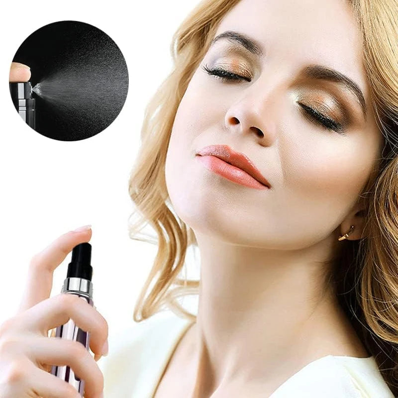 Flacon pulvérisateur de parfum portable 1/4Pcs 5ml, récipient liquide pour cosmétiques de voyage, mini flacon vide rechargeable en aluminium