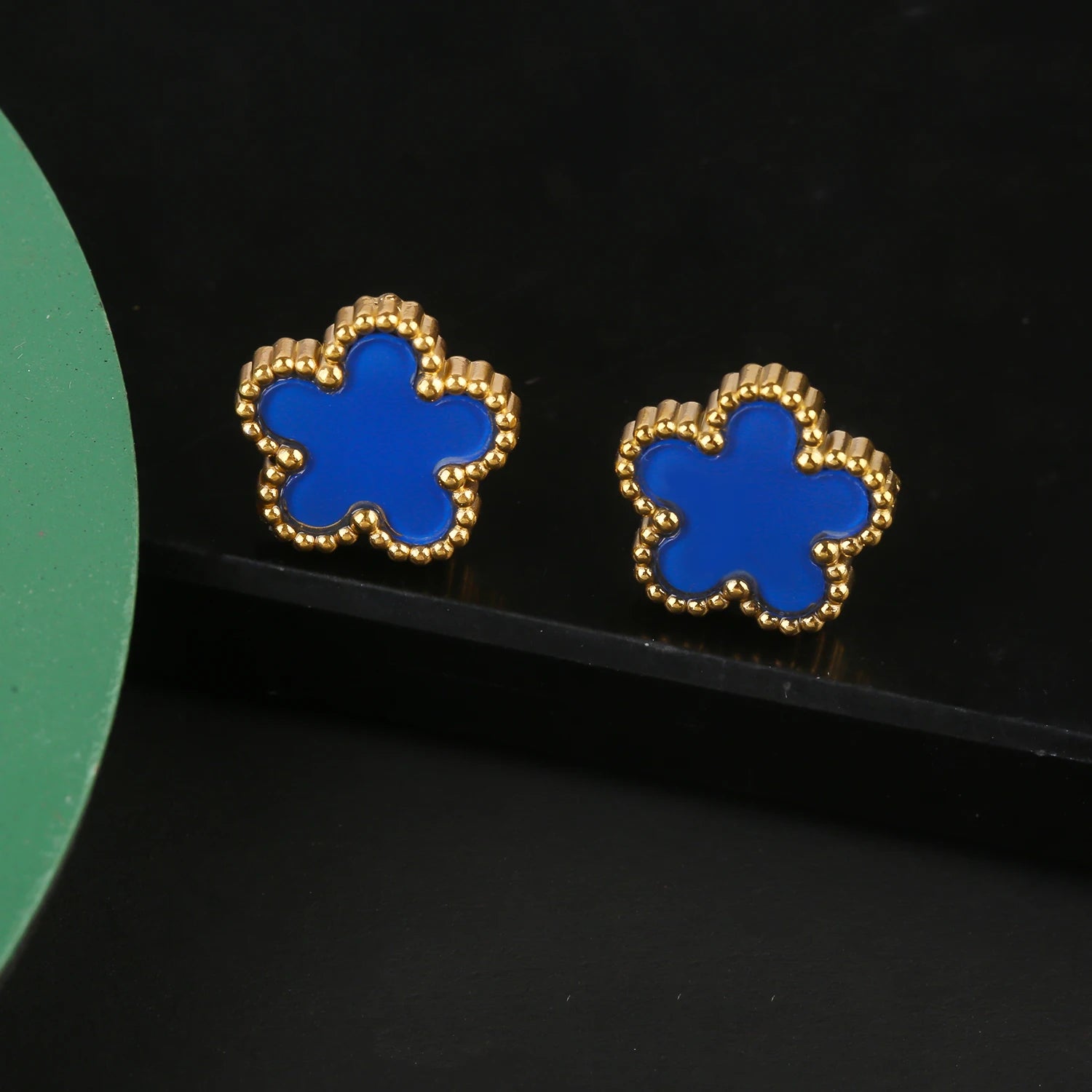 Ensemble de bijoux INS, bracelet trèfle à cinq feuilles en acier inoxydable, collier et boucles d'oreilles pour femme, bijoux de marque à porter au quotidien