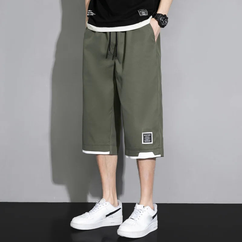 Shorts grande taille pour hommes, été 2025, nouveau modèle tendance, pantalon de sport et décontracté ample, jorts, cargo baggy, marques de luxe pour hommes