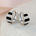 925 Sterling Silver Earrings Channel Cubic Zirconia Silver Stud Earrings for Women Sterling Silver Jewelry  ear cuff