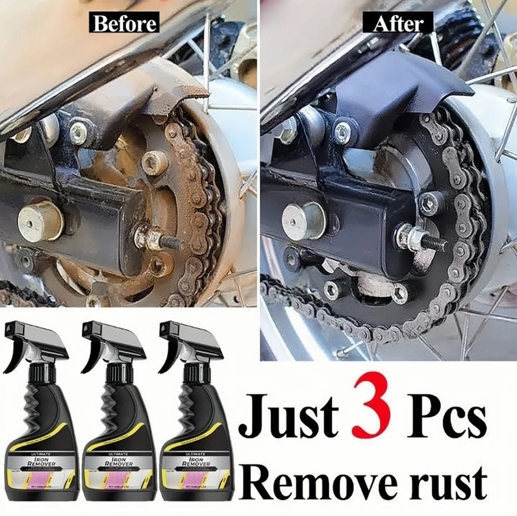 Rust Remover Spray Multi-Purpose Paint Rust Inhibitor Derusting Spray Car Rust Removal for Wheel HubChrome Paint care tool