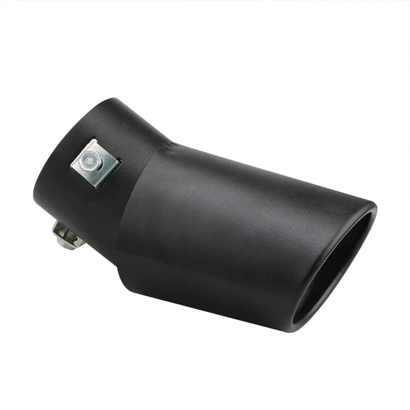 1 Pièce 2.5" Entrée Voiture Auto Embout d'Échappement Silencieux Tuyau Acier Inoxydable Garniture Chromée Arrière Queue Gorge Pour La Plupart des Voitures