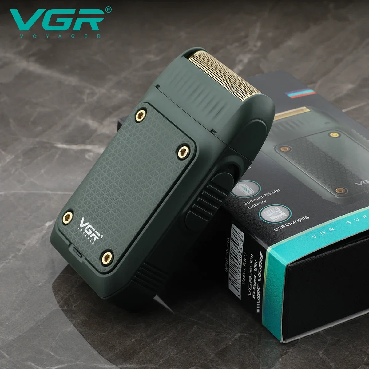 Original VGR Shaver Professional Shaver Electric Shaver Portable Beard Trimmer Rechargeable Shaver Mini Shaver Men's V-353