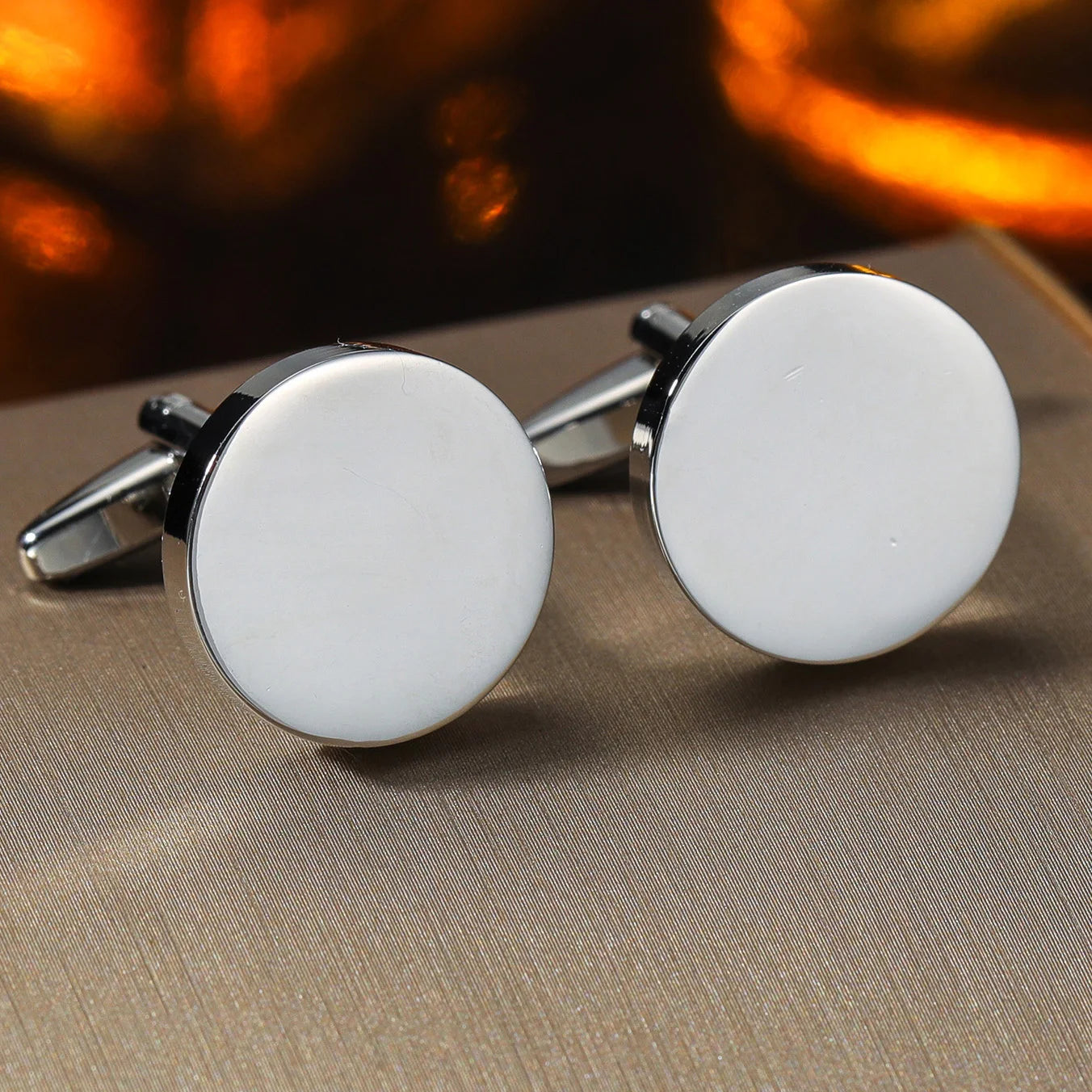 Nouveaux Boutons de Manchette Pour Hommes Carrés Ronds Chemise d'Affaires Boutons de Manchette Cadeaux pour Invités de Mariage Meilleur Cadeau pour Mari Bijoux