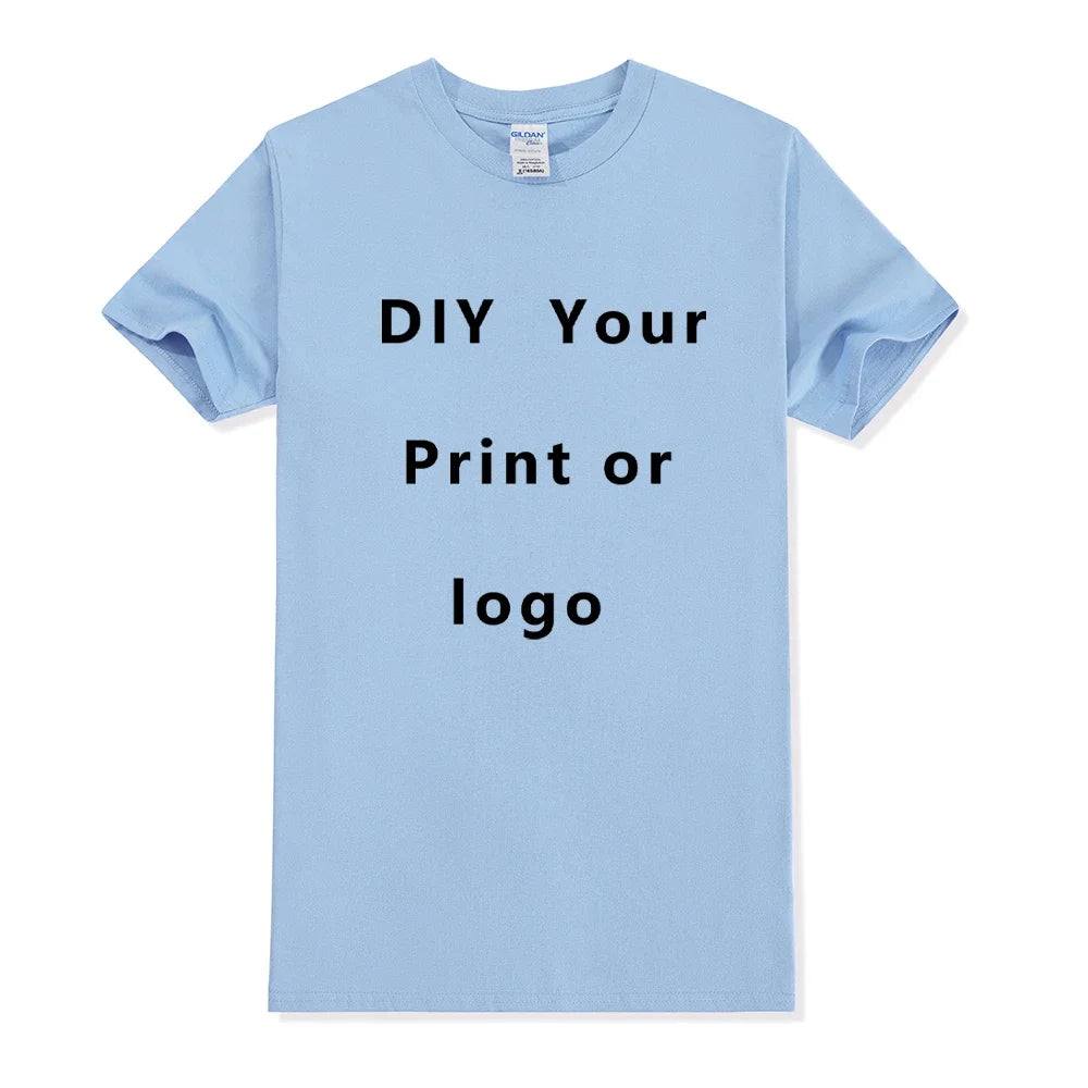 T-shirt personnalisé homme et femme, Créez votre propre logo, texte, photo, recto et verso, Les deux côtés offerts, Taille européenne, Coton, T-shirt personnalisé
