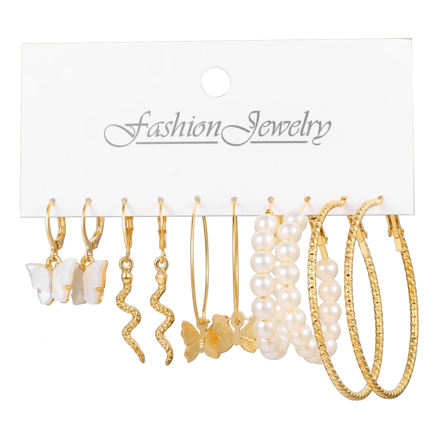 LATS Grand ensemble de boucles d'oreilles créoles bohèmes pour femmes, couleur or, style bohème, vintage, perle, boucles d'oreilles carrées, clous d'oreilles cœur en zircon, bijoux