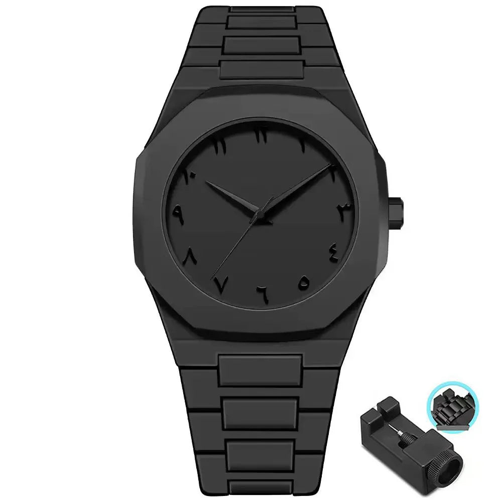 Montre à quartz simple pour hommes Fashion 2025, bracelet PC décontracté, montres étanches pour hommes
