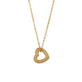 Colliers Pendentifs Cœur en Zircon pour Femmes Plaqué Or 18K Acier Inoxydable Géométrique Cœur Collier Mariage Esthétique Bijoux Cadeau