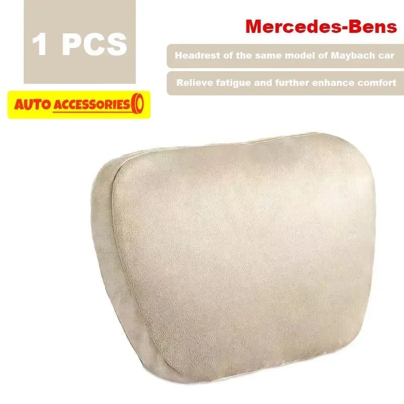 2 coussins d'appui-tête de voiture / Coussin de soutien cervical de siège style Maybach Classe S, doux, universel, réglable, haute qualité