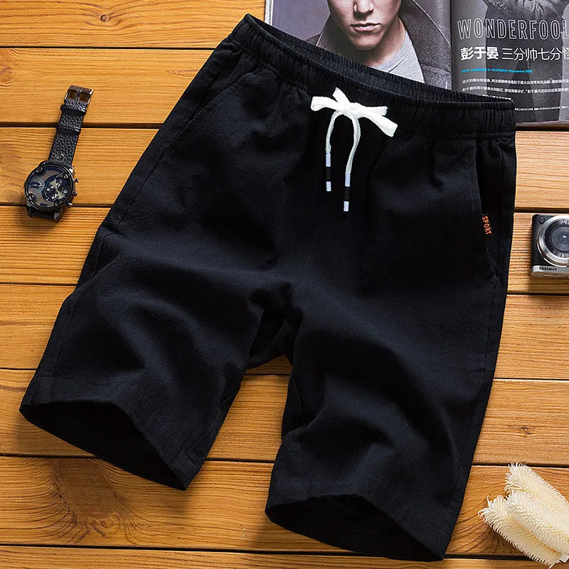 شورت رجالي صيفي كبير الحجم كاجوال شورت شاطئ رياضي للجري شورت مستقيم بنطلون رجالي رفيع سروال قصير فضفاض مريح