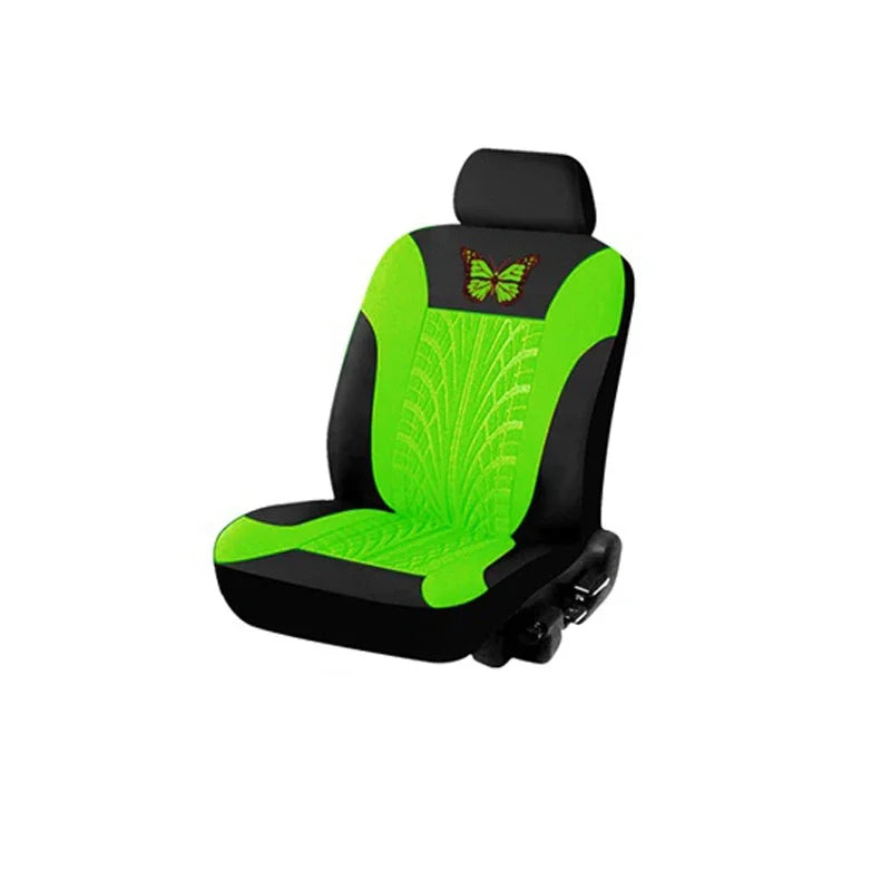 Housses de Siège de Voiture Complètes, Ensemble Universel de Housses de Siège Auto Broderie Motif Papillon