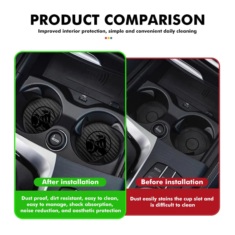 Car Cup Holder Coaster Non-Slip Silent Pad Auto Accessories For Holden Astra Commodore Cruze Trailblazer Colorado VT VX HSV
