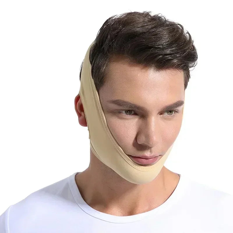 Masque Amincissant Visage Bandeau de Soin de la Peau Façonne, Soulève, Réduit le Double Menton, pour Hommes et Femmes