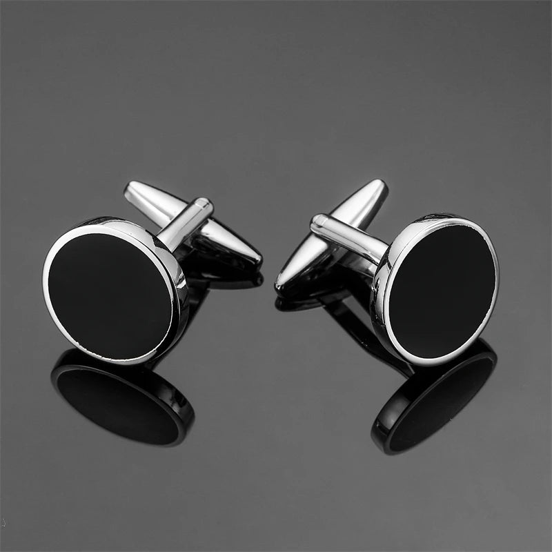 Boutons de manchette carrés classiques pour chemise française de luxe pour homme, motifs rétro bleus et noirs, accessoires de costume, bijoux, vente en gros
