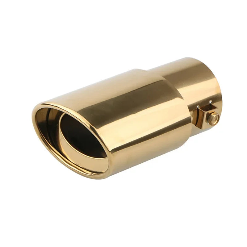 Embout d'échappement rond universel chromé pour voiture, embout de silencieux rond arrière, tuyau d'échappement de voiture, silencieux en acier inoxydable