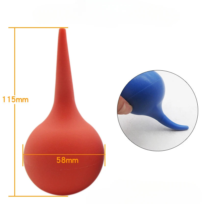1pc Kit de Nettoyage d'Oreilles Seringue Auriculaire Poire Soufflante Nettoyant Anti-Poussière en Caoutchouc pour l'Élimination du Cérumen pour Adulte et Enfant