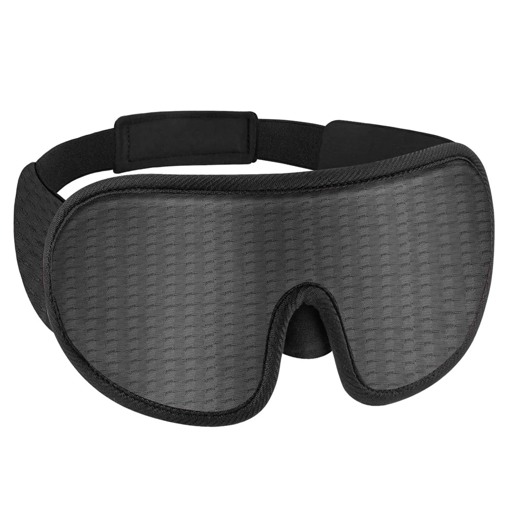 Masque de sommeil oculaire 3D Contour adapté aux dormeurs latéraux -100% Occultant Doux et sans stress - Convient pour les siestes de voyage et le yoga
