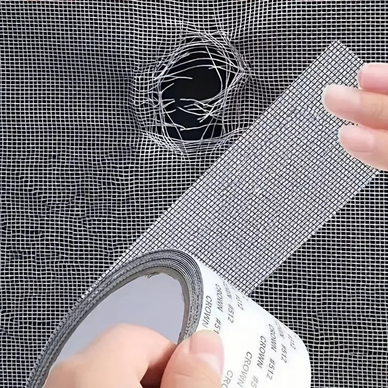 Ruban de réparation moustiquaire fenêtre étanche 1 pièce facile à appliquer – Gardez les moustiques à l'extérieur avec notre patch maillé autocollant anti-insectes