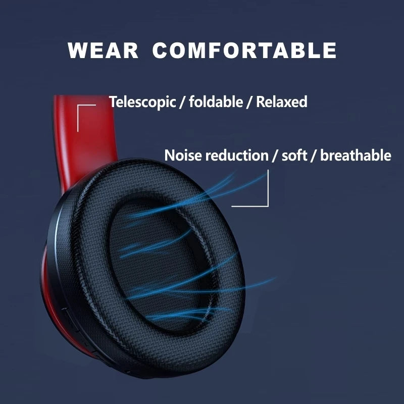 Écouteurs Bluetooth supra-auriculaires pliables Lenovo HD200 Casque sans fil pour ordinateur Réduction du bruit Stéréo HIFI Casque de jeu